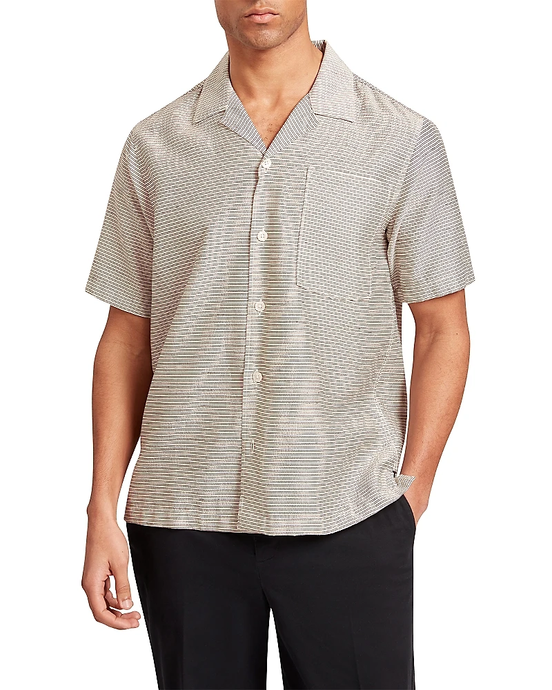 Ted Baker Wicck Relaxed Textured Stripe Shirt