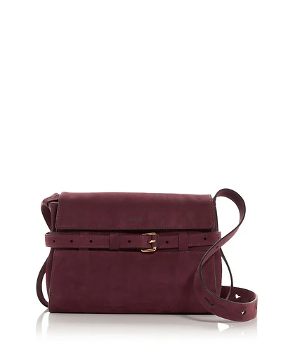 Tie Me Suede Shoulder Bag