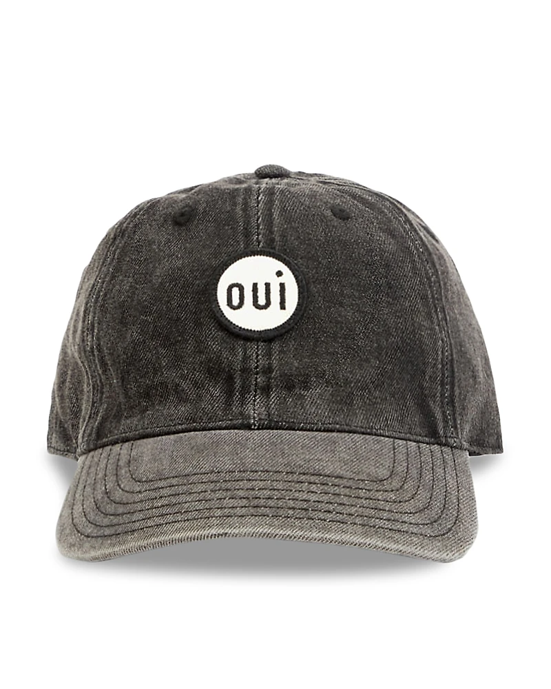Clare V. Oui Denim Baseball Cap