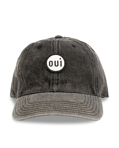 Clare V. Oui Denim Baseball Cap