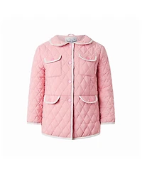Rachel Riley Girls' Two-Tone Quilted Jacket, Little Kid, Big Kid