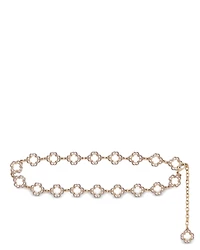 Maje Women's Two-Tone Clover Chain Belt