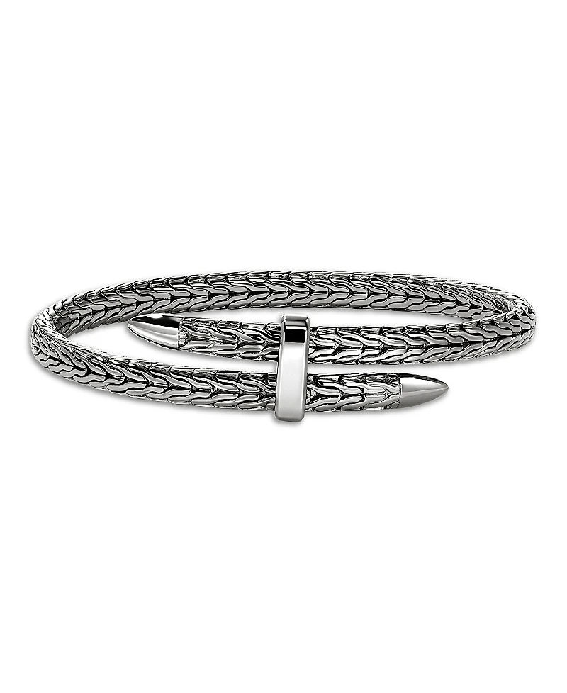 John Hardy Black Rhodium Plated Sterling Silver Spear Flex Bracelet