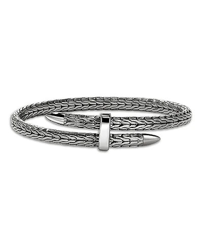 John Hardy Black Rhodium Plated Sterling Silver Spear Flex Bracelet