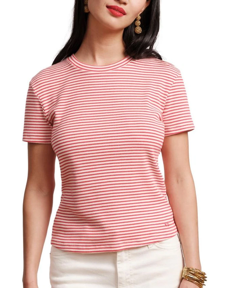 Crewneck T Ribbed Stripe