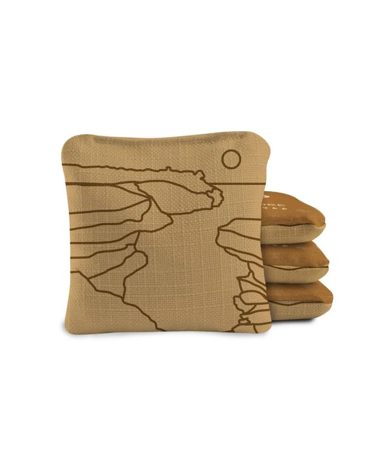 4x4 Pictured Rocks National Park Durasuede + Turbo Polyglide Pilot Versacraft Cornhole Bags