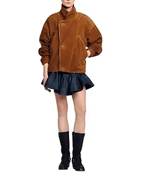 Oversized Suede Jacket