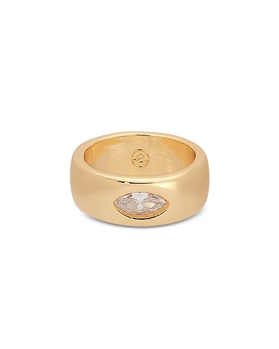 Ettika Treasure Marquise Cut Cubic Zirconia Band Ring