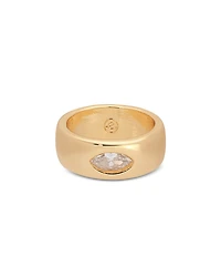 Ettika Treasure Marquise Cut Cubic Zirconia Band Ring