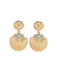 Santorini Cubic Zirconia Shell Drop Earrings