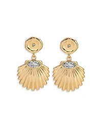 Ettika Santorini Cubic Zirconia Shell Drop Earrings