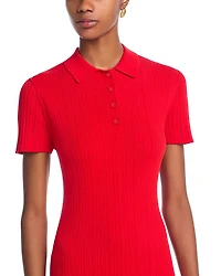 Collared Henley Mini Dress