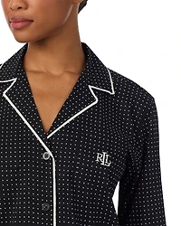 Long Sleeve Woven Pajama Set