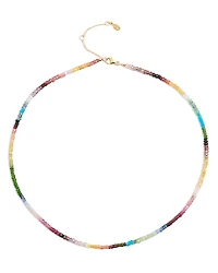 Shashi Aisha Gem Necklace, 14-16