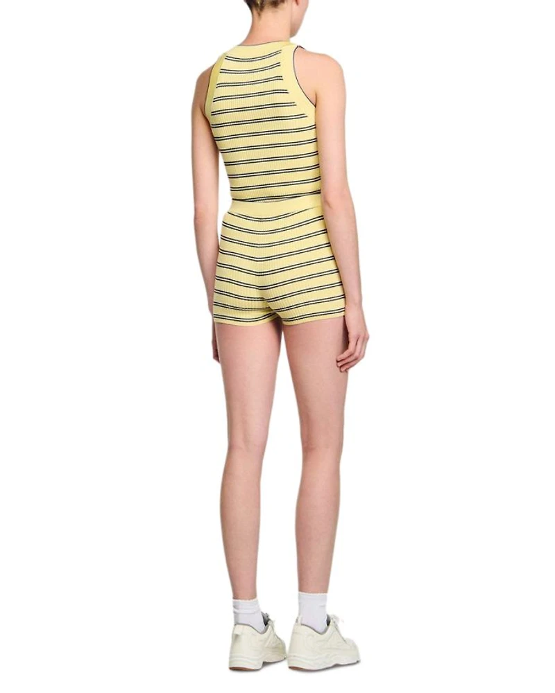 Striped Knit Shorts