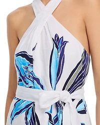 Regal Blooms Halter Dress