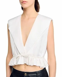 Ruffled Cropped Top
