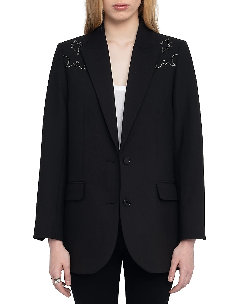 Zadig & Voltaire Viva Strass Western Blazer