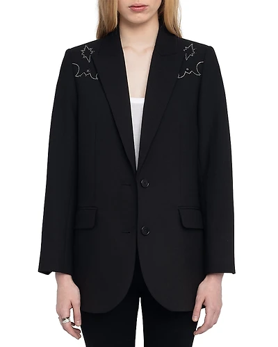 Zadig & Voltaire Viva Strass Western Blazer