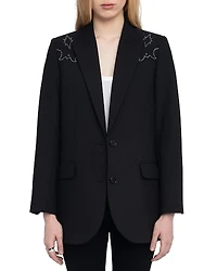Zadig & Voltaire Viva Strass Western Blazer
