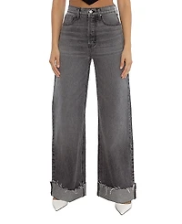 Rudes Denim High Rise Adeline Cuffed Jeans