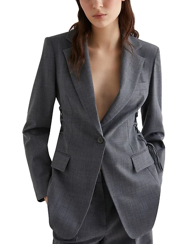 Lace Up Blazer