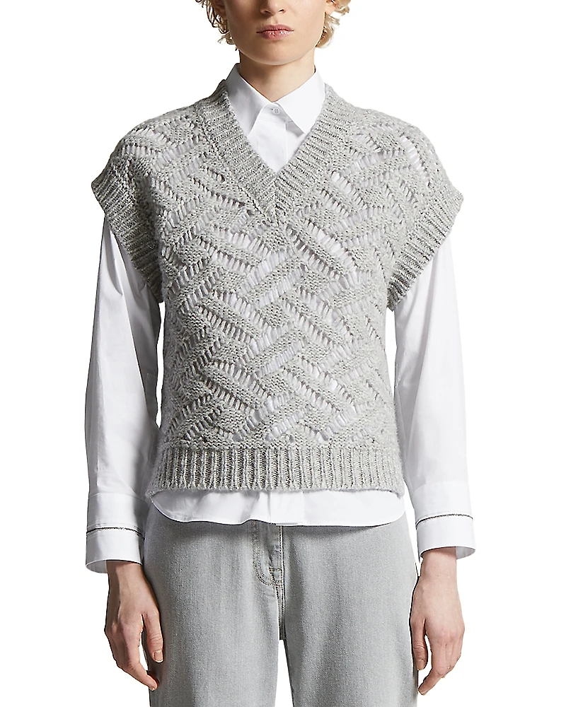 Peserico Textured Sweater Vest