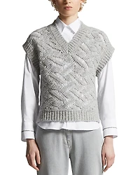 Peserico Textured Sweater Vest