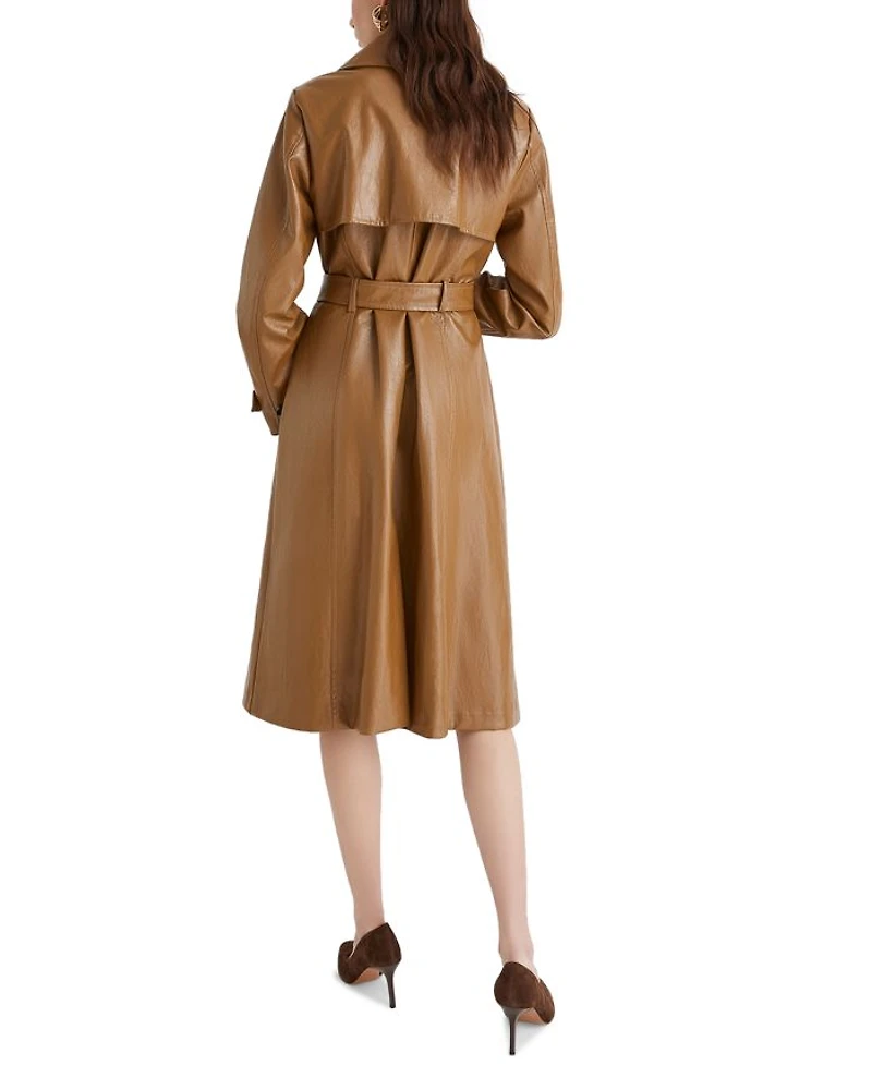 Soledad Faux Leather Coat