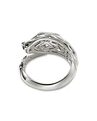 Sterling Silver Blue Sapphire Naga Ring