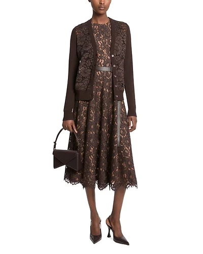 Lace Front Cardigan