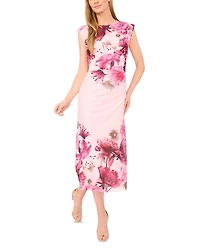Sleeveless Mesh Column Dress