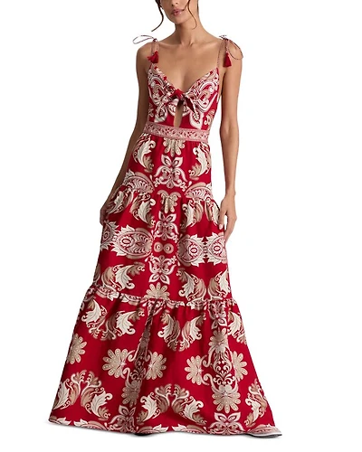 Minka Tie Front Maxi Dress