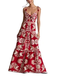 Minka Tie Front Maxi Dress