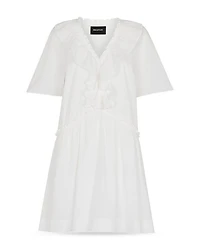 Ruffled Trapeze Mini Dress