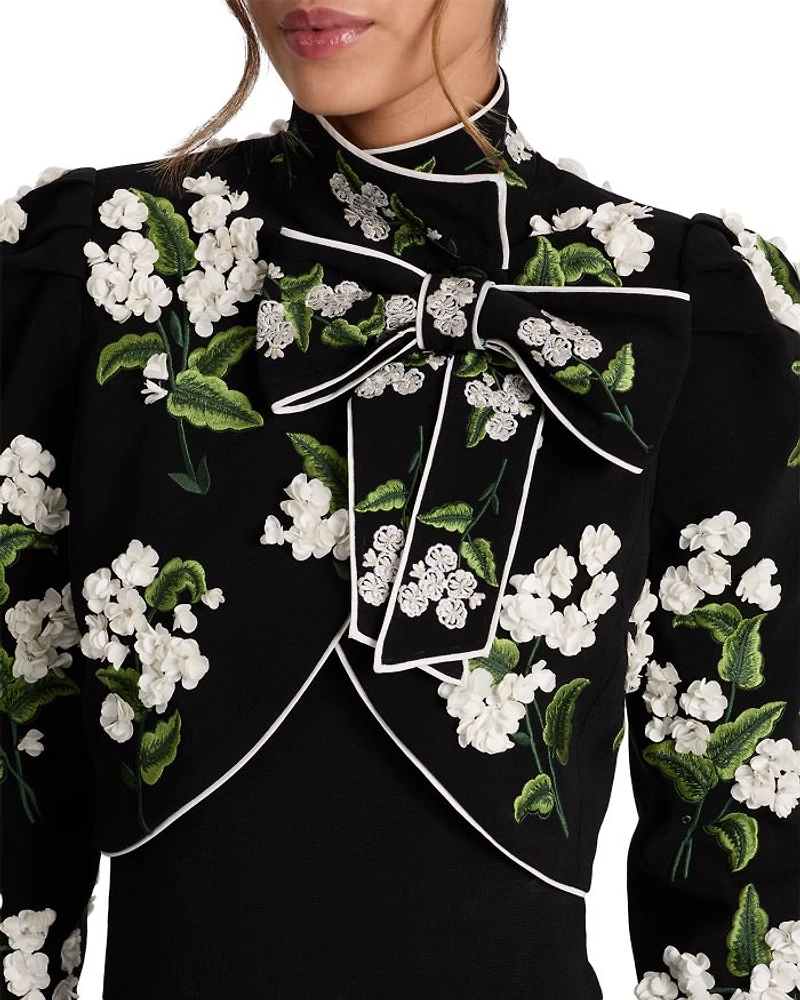 Addison Embroidered Cropped Jacket
