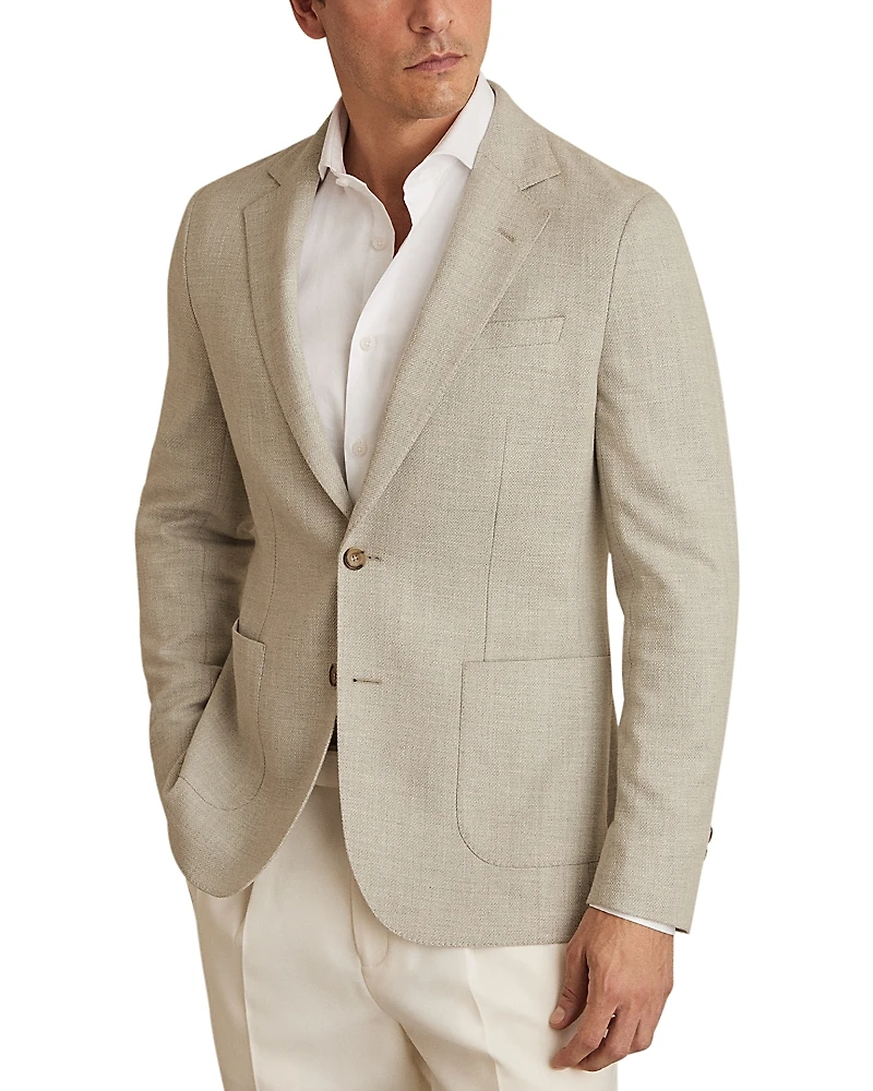 Reiss Textured Notch Lapel Blazer