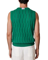CHE SANTO Pointelle Knitted Vest