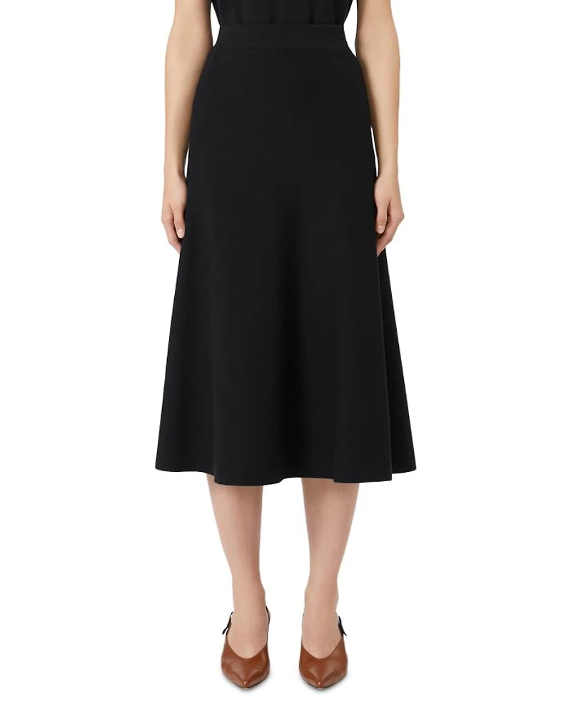 Flare Hem Knitted Skirt