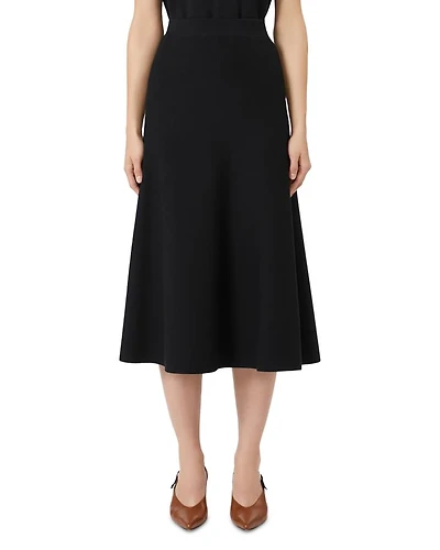 Flare Hem Knitted Skirt