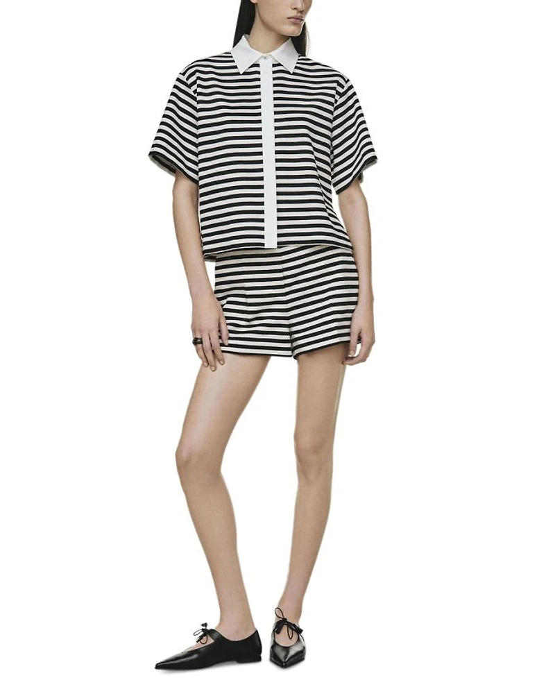 Striped Jersey Shorts