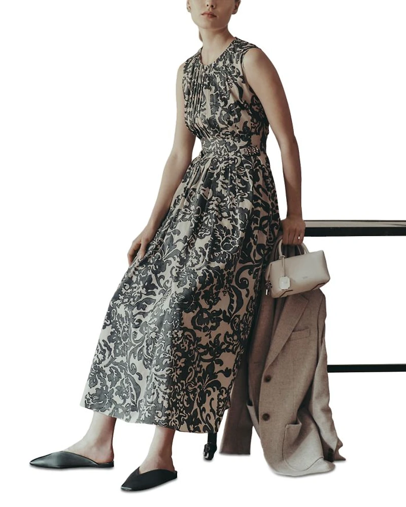 Venice Kaki Cotton Dress