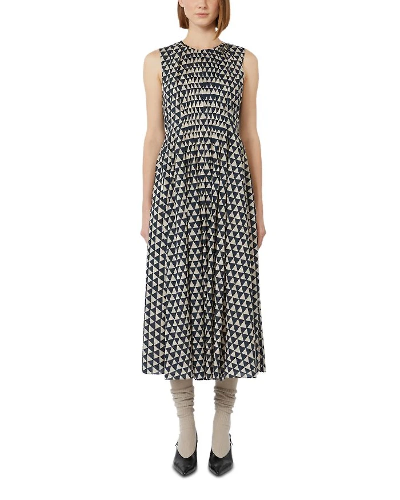 Eloise Ultramarine Cotton Dress