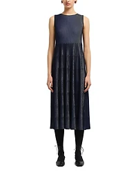 Bicolor Ribbed Striped Midi Dress