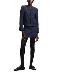 Sequin Tweed Jacket