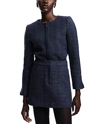 Emporio Armani Sequined Tweed Mini Skirt