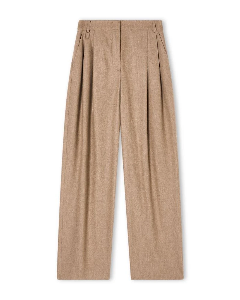 Icon Wool Blend Pleated Pants