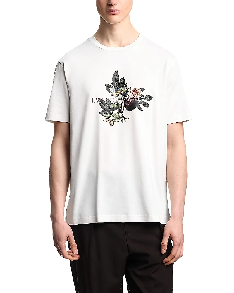 Emporio Armani Fig & Martini Graphic Logo Tee