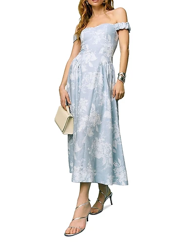 Reformation Monet Linen Dress
