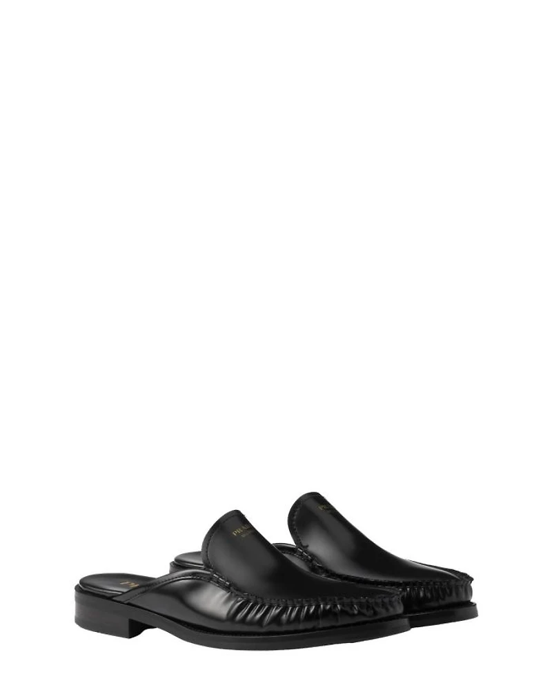 Women's Brushed Leather Mules